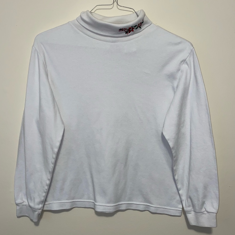 Floral Turtleneck Long Sleeve